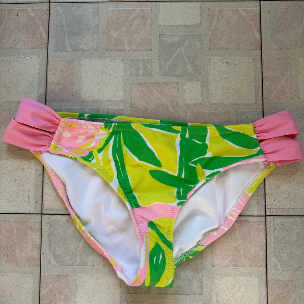 Lily Pulitzer x Target l Bikini Bottoms in Yellow, Green & Pink - Womens Size Sm
